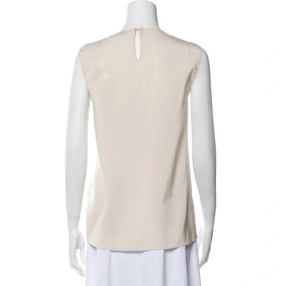 BRUNELLO CUCINELLI Monili Accent Silk Tank - LARGE